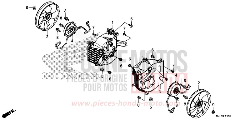 VENTILATEUR de F6C "Valkyrie" GRAPHITE BLACK (NHB01) de 2015